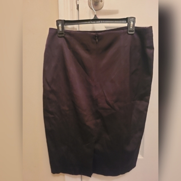 NWT Le Chateau Brown Zip Up Office Wear Pencil Suit‎ Skirt  Size 13/14 - Picture 3 of 5